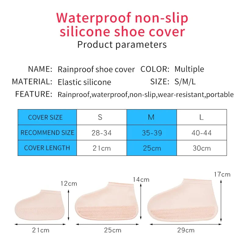 Waterproof Shoe Cover Silicone Boots